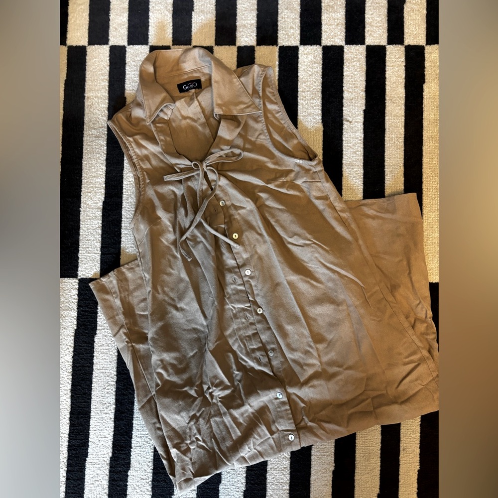 Tan Sleeveless maxi dress | GIGIO BRAND 
BOUGHT FROM FOX AND HEN